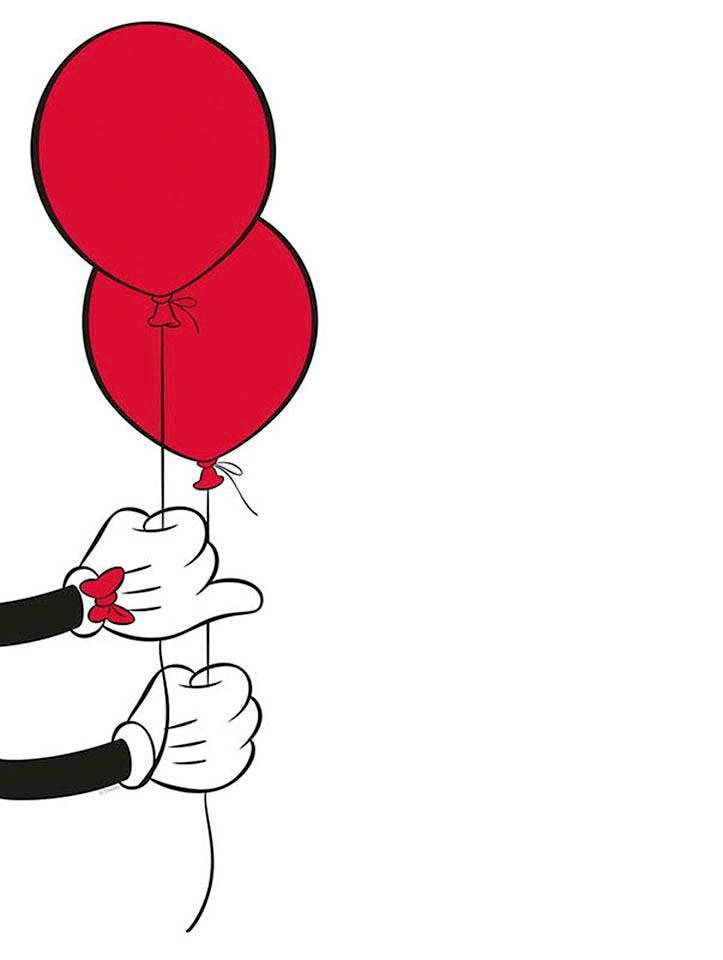 Komar Bild »Mickey Mouse Balloon« Disney 1 Stk. tlg. Wandbild zur Dekoration im Kinderzimmer - ohne Rahmen