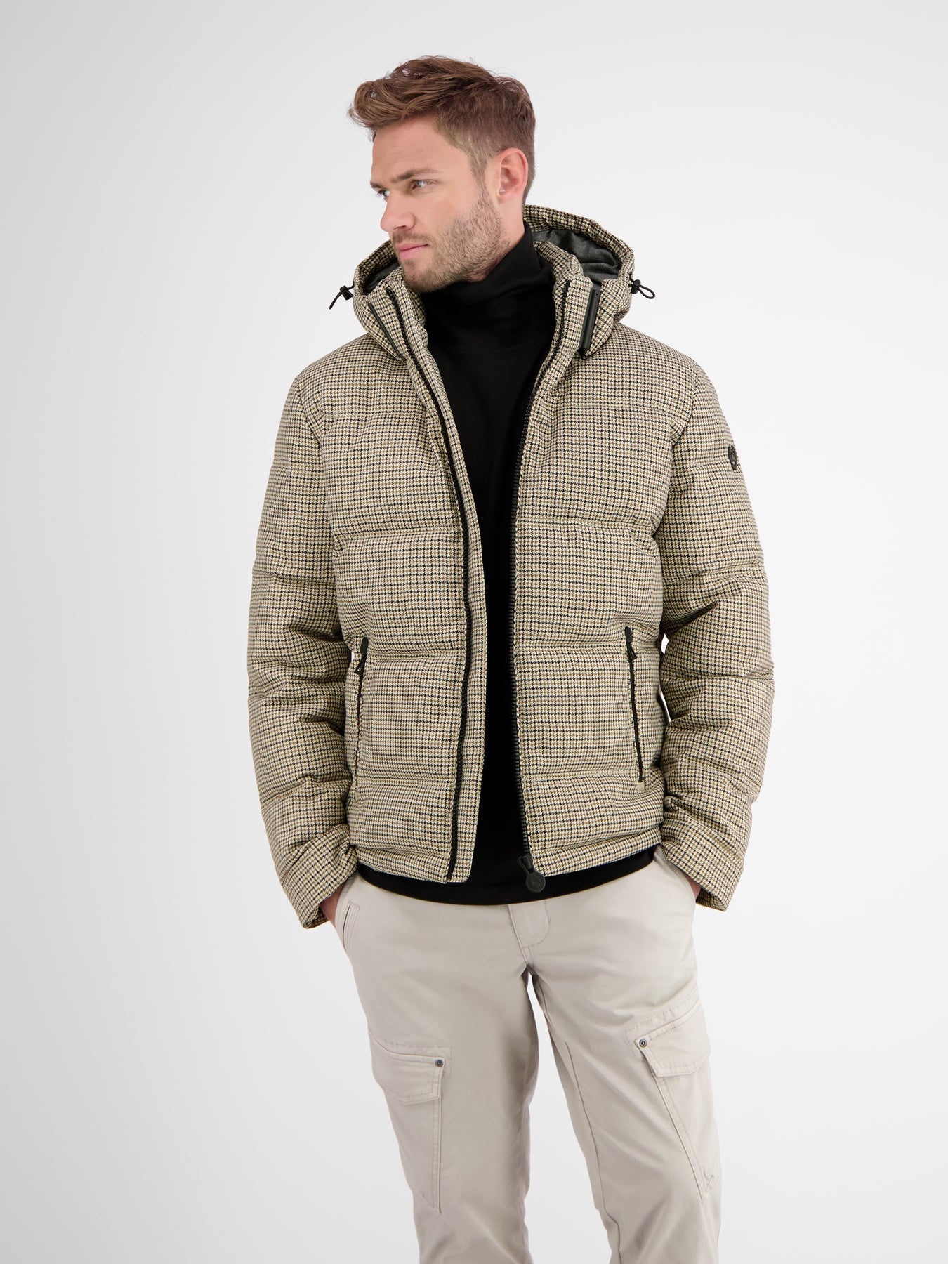 Steppblouson. kariert