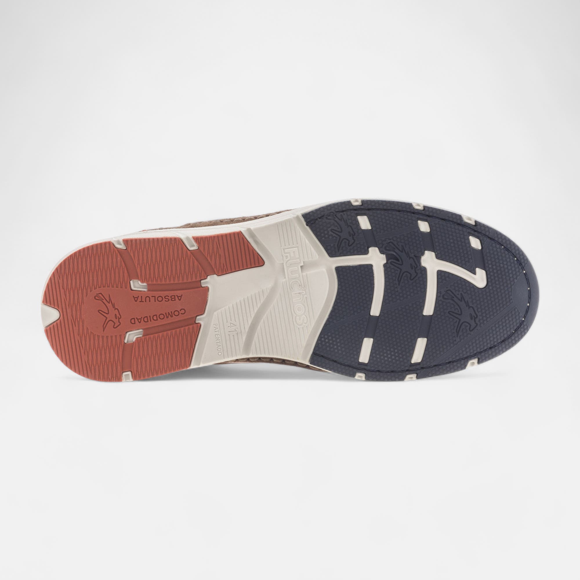 Derbies pieds sensibles Homme en cuir cognac
