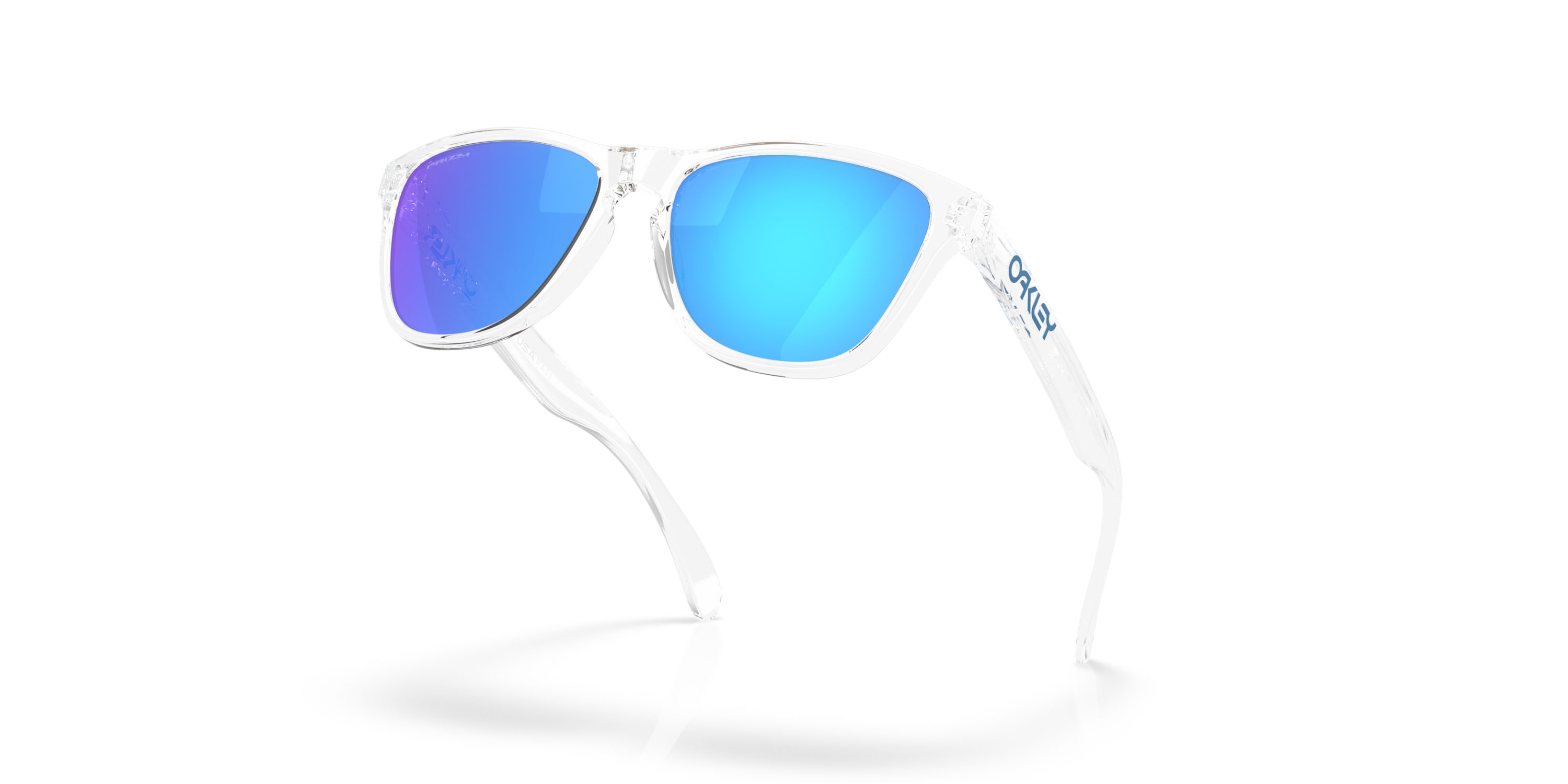 Frogskins S 0153/Polished Clear w/Prizm Sapphire
