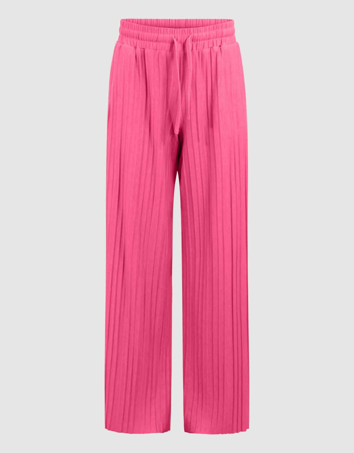 Plissé Wide Leg Broek Roze