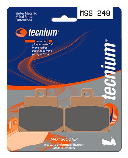 Plaquettes de freins Tecnium Maxi Scooter métal fritté - MSS248