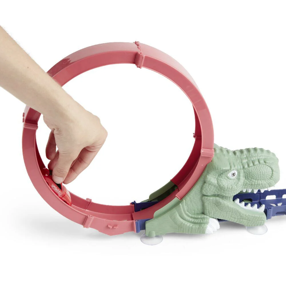 Circuit dinosaure 360° boucle de looping 15 pièces