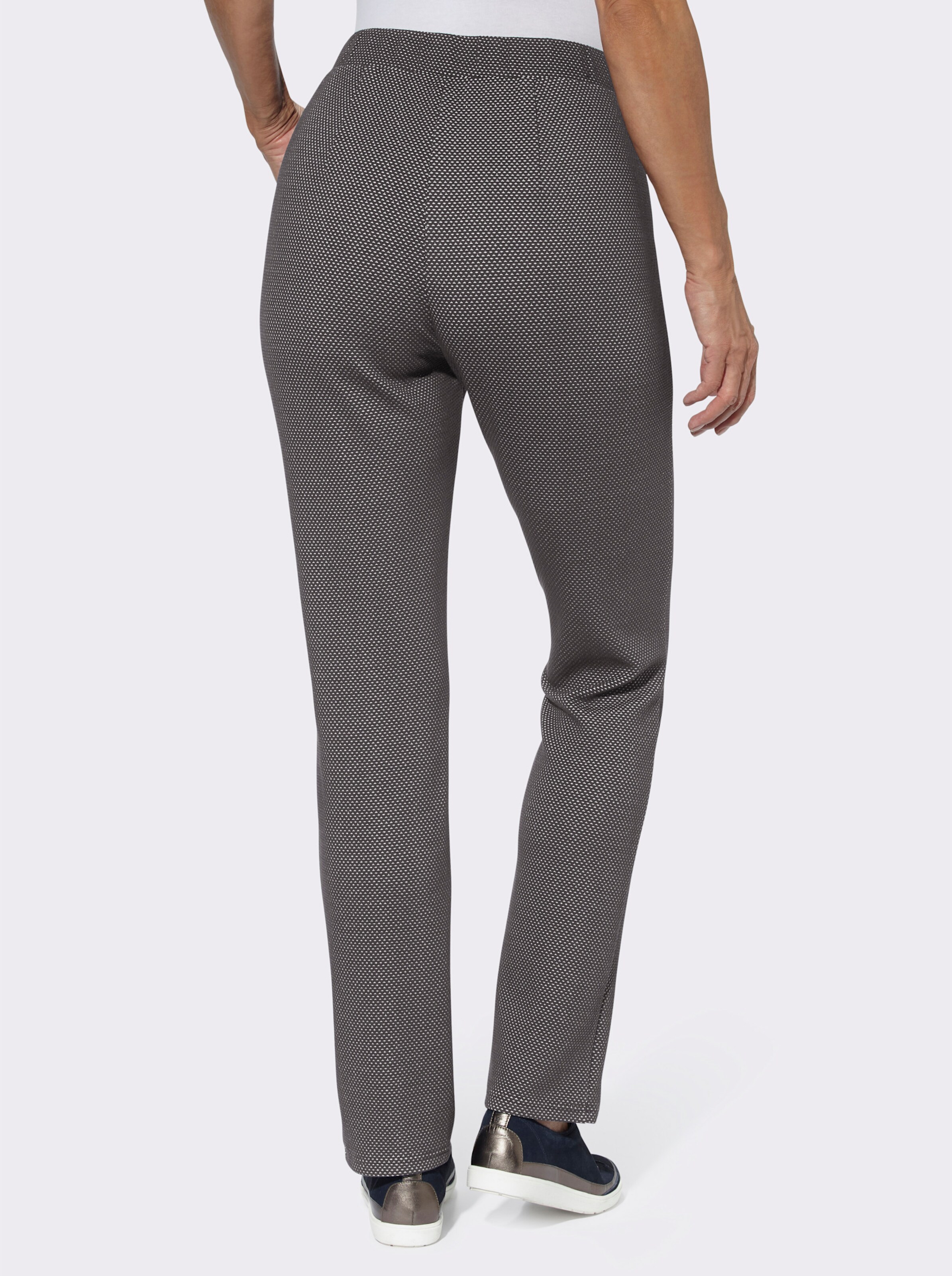 Schlupfhose in Jacquard-Qualität