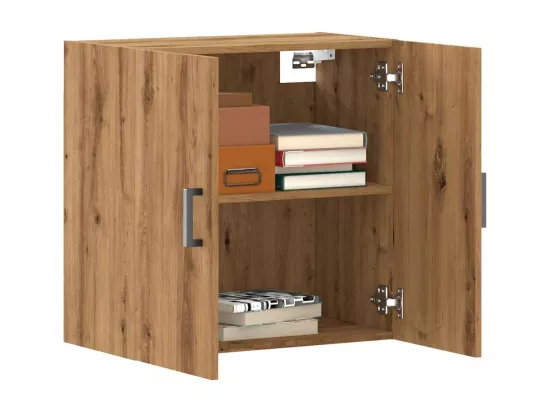 Armoire murale chêne artisanal 60x31x60 cm bois d'ingénierie