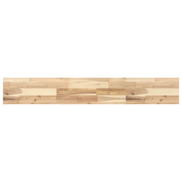 vidaXL Tampo de Mesa Retangular 120x20x4 cm Madeira de Acácia Maciça - 247118282