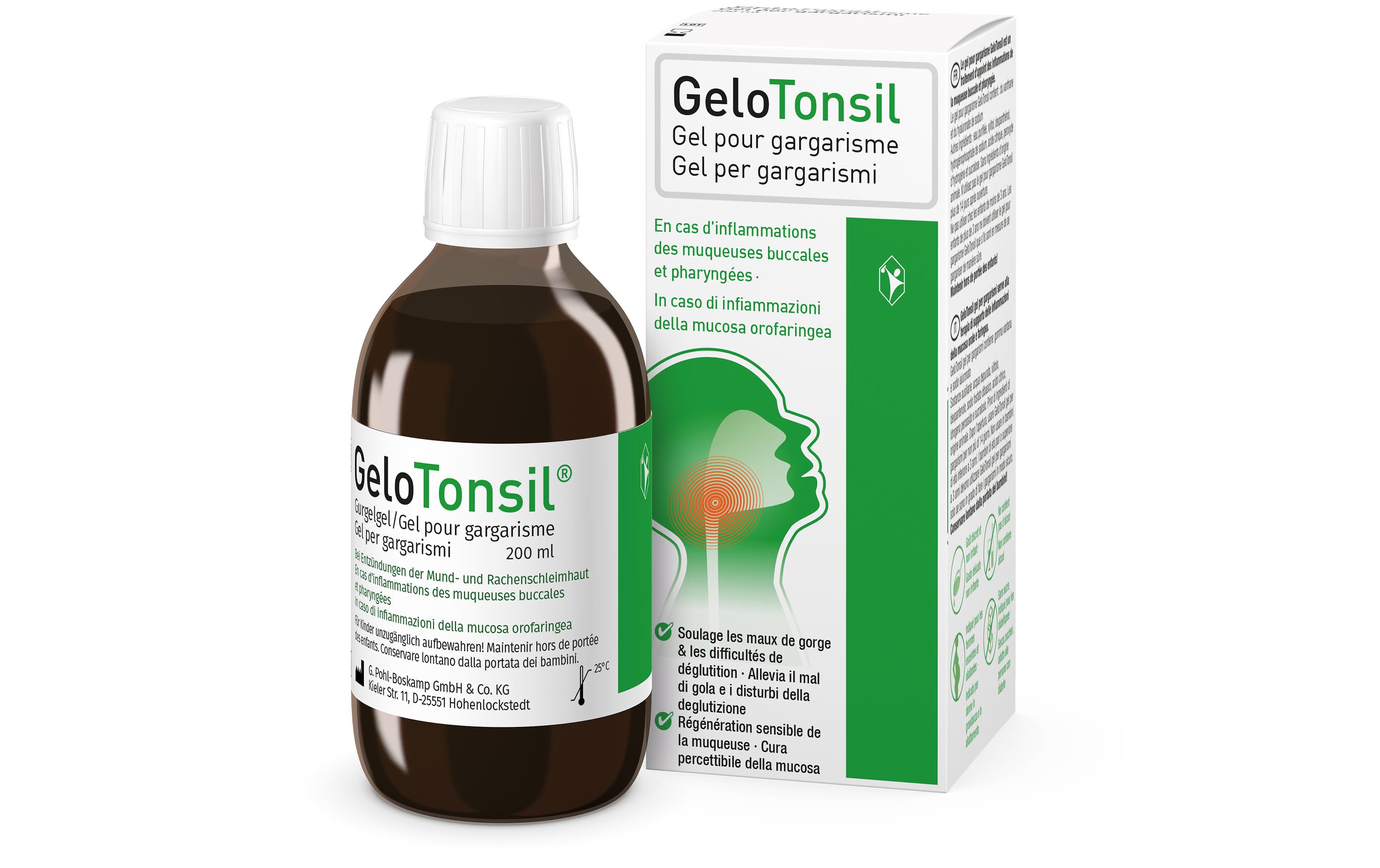 GeloTonsil Gurgelgel 200 mlEffektive Linderung bei Entzündungen
