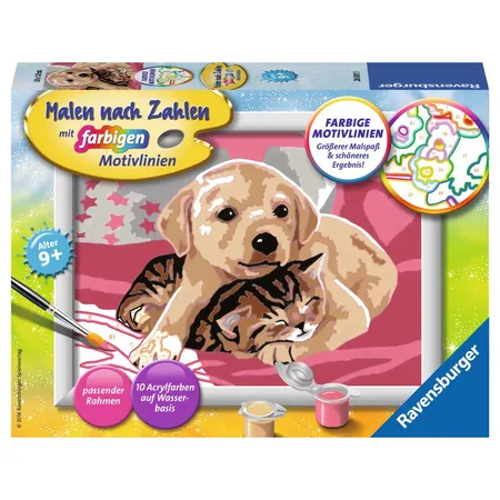 Ravensburger Malen nach Zahlen Beste Freunde