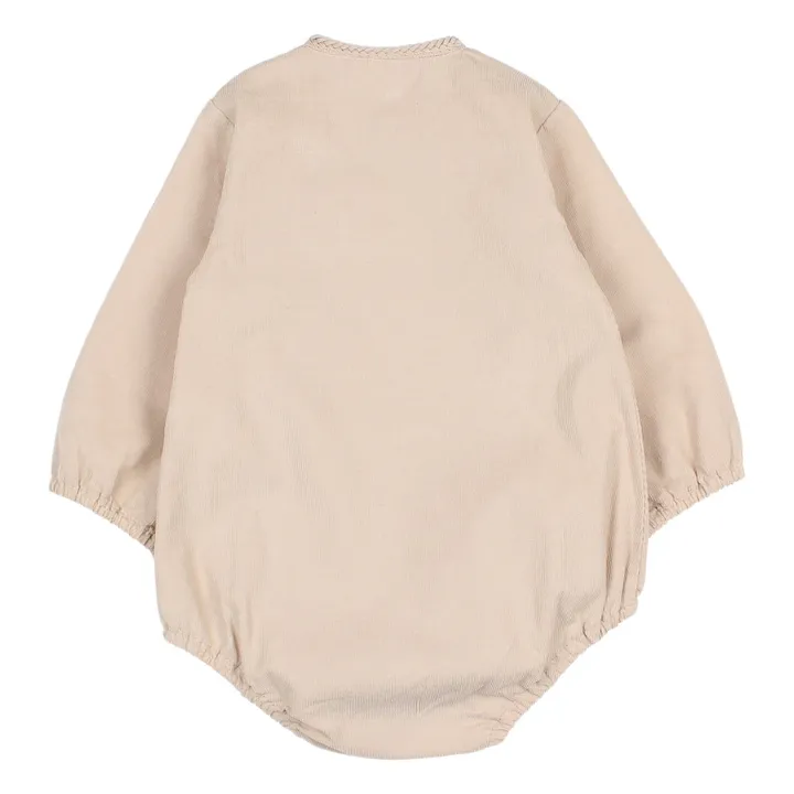 Búho Barboteuse Velours Milleraies Cozy | Sable