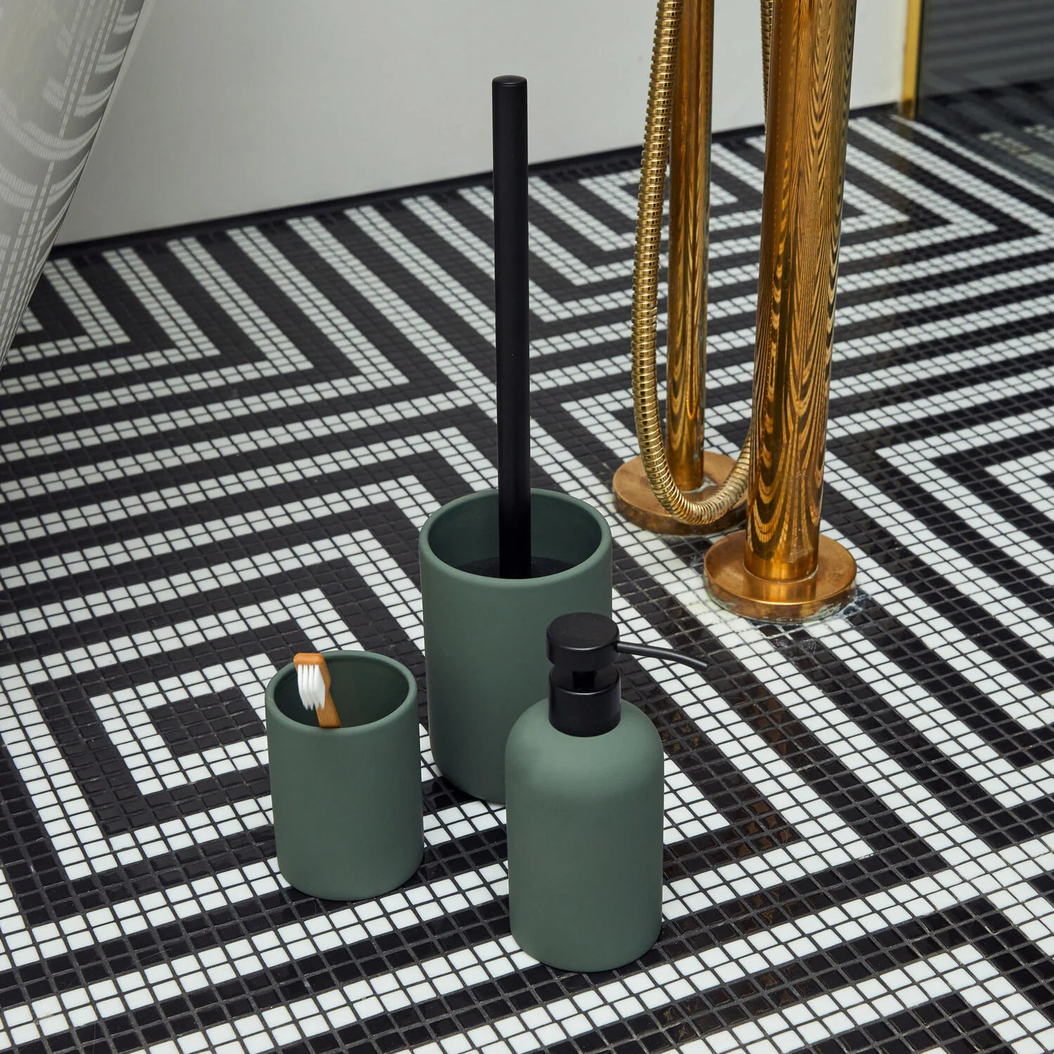 Bahne Interior  Ceramic Smooth toiletbørste - grøn