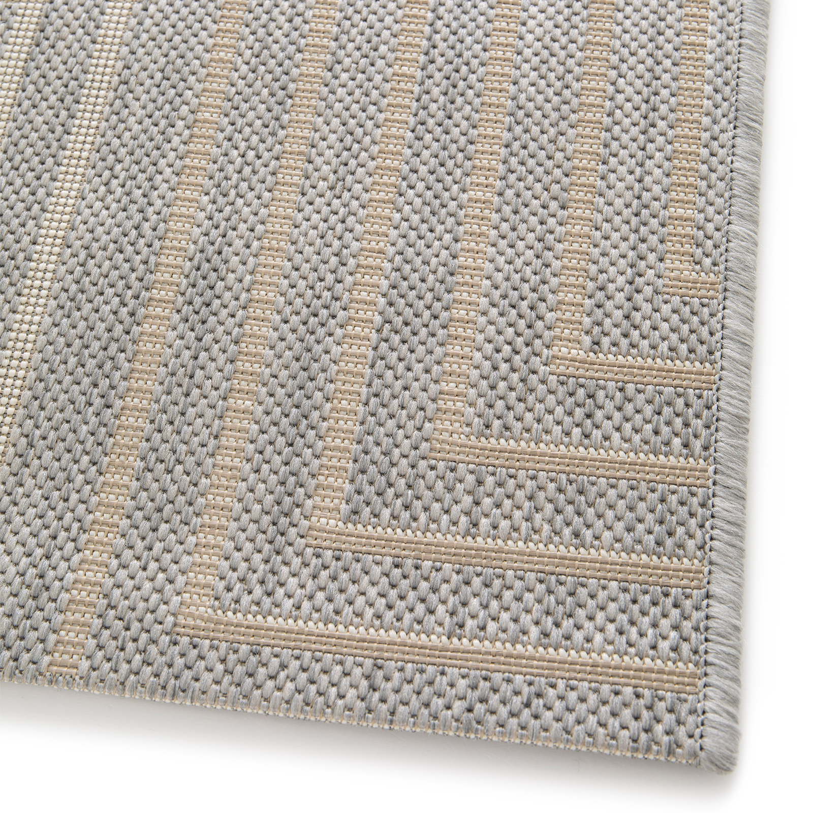 In-/Outdoorteppich - graumix - Linien - 80x150 cm