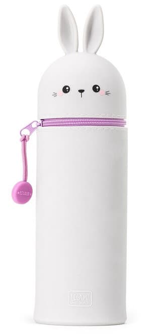 Pennal Bunny Av Silikon Med Glidelås 18,5 cm Kawaii