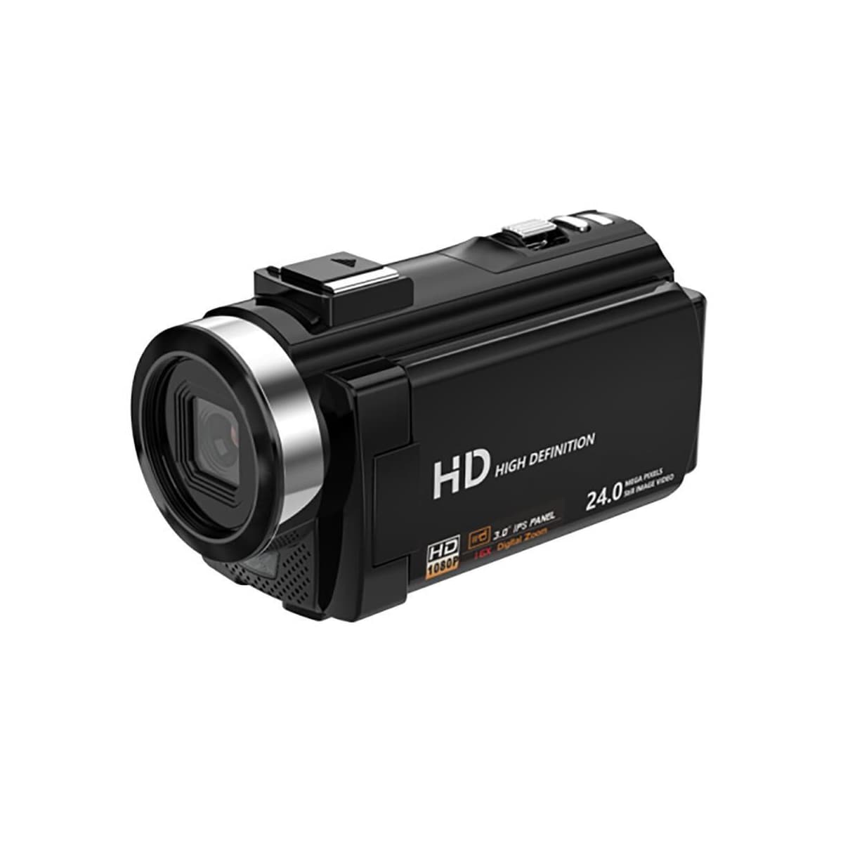 Videokamera 1080P / 24MP / 16x zoom og roterbar LCD-skjerm
