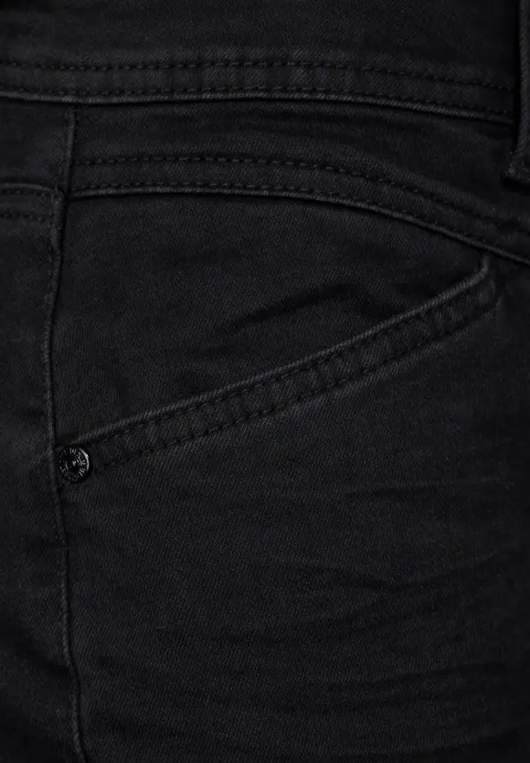 Casual Fit Culotte Jeans - black soft washed