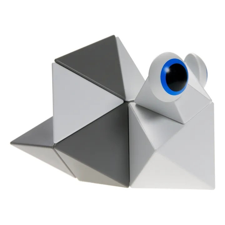 Trido Jeu de construction magnétique Greyscale - Set de 12 pièces