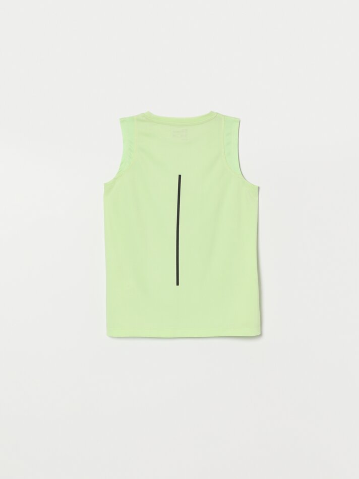 Pacote com 2 camisetas esportivas sem mangas - Amarelo Fluorescente