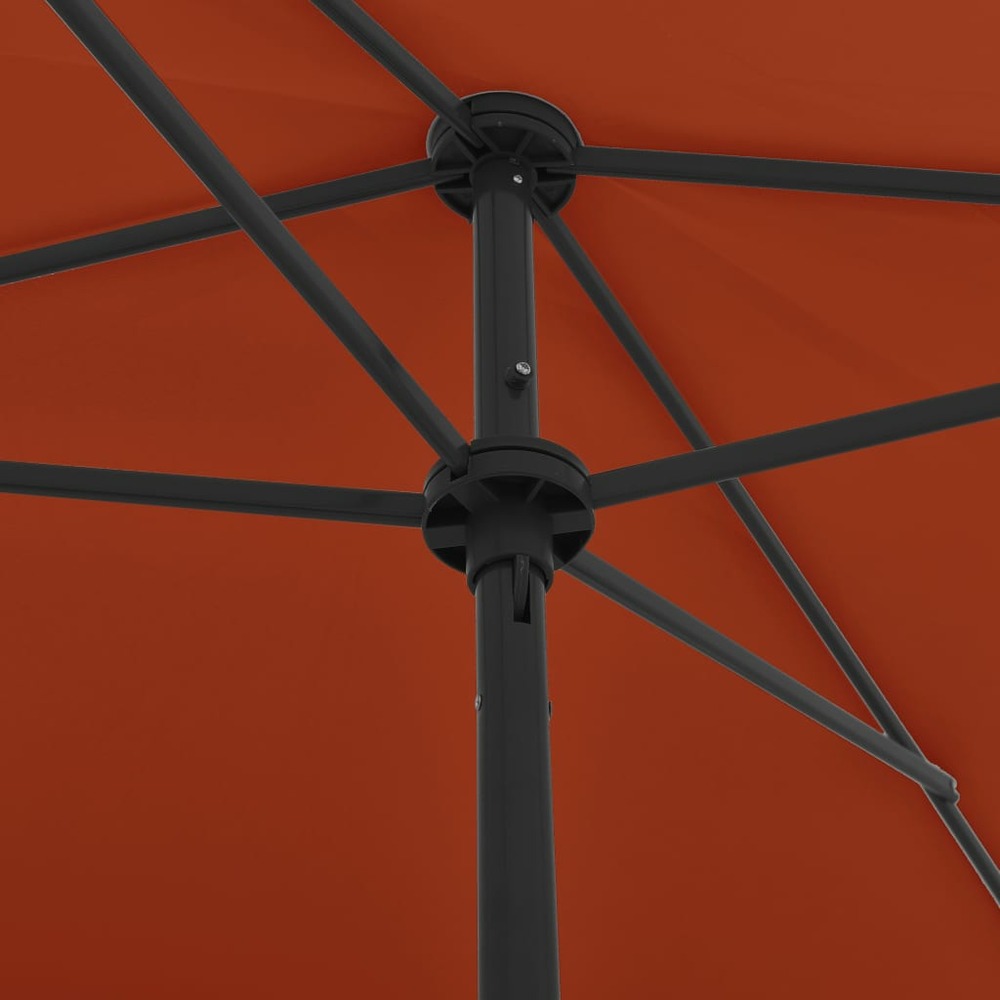 Parasol de plage 200 x 125 cm orange
