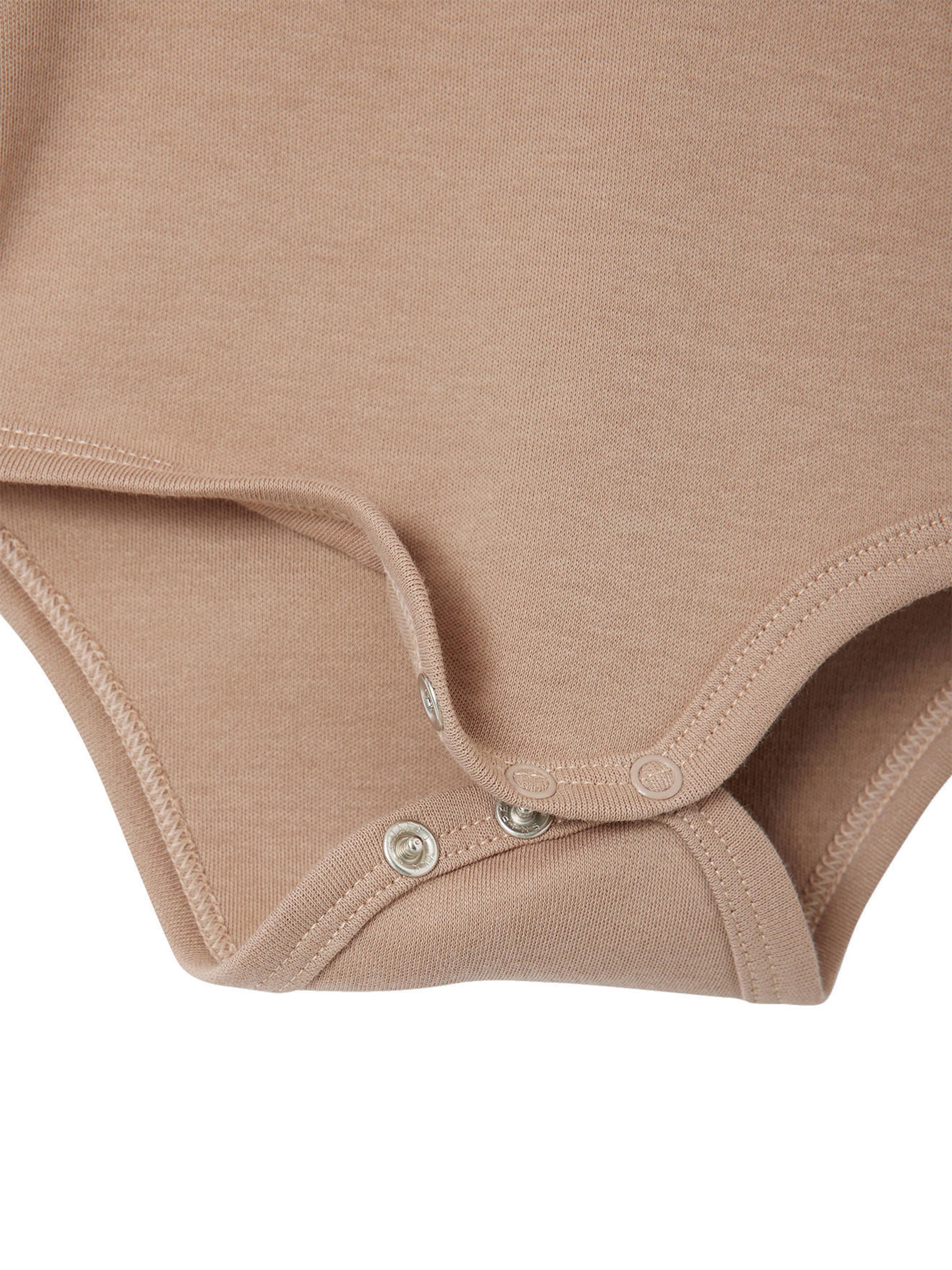 Vertbaudet 5er-Pack Baby Schlupfbodys cappuccino