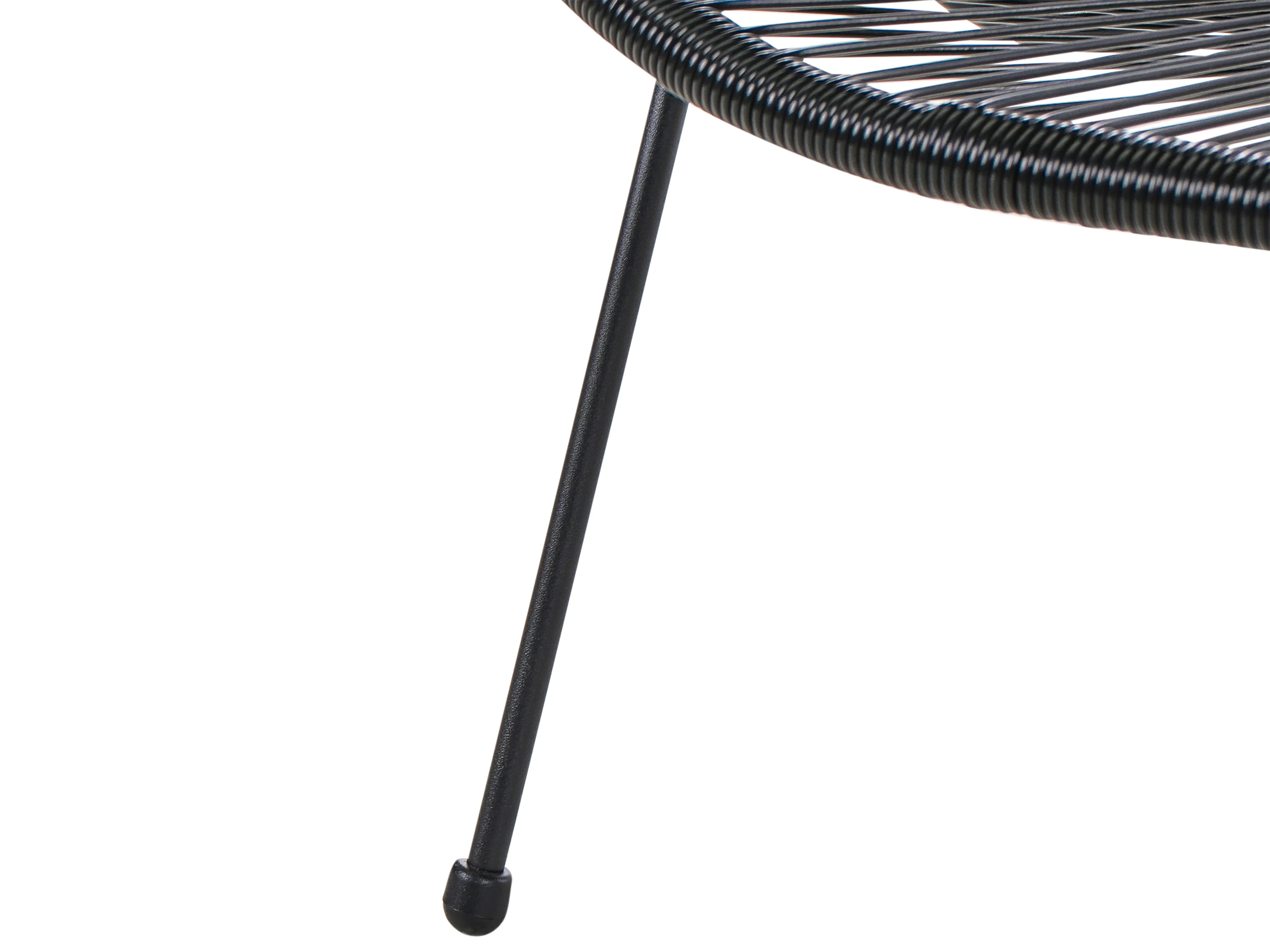Tuinbank ACAPULCO II 113 cm PE rotan Zwart