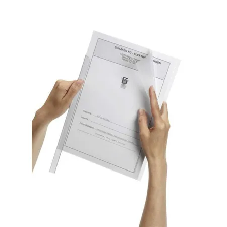 Durable 291919 Klemmschienenhüllen DIN A4 transparent, 50 Stück