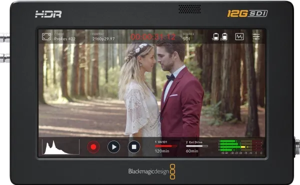 Blackmagic Video Assist 12G HDR - LCD / DVR combo - farve - på kamera - 5