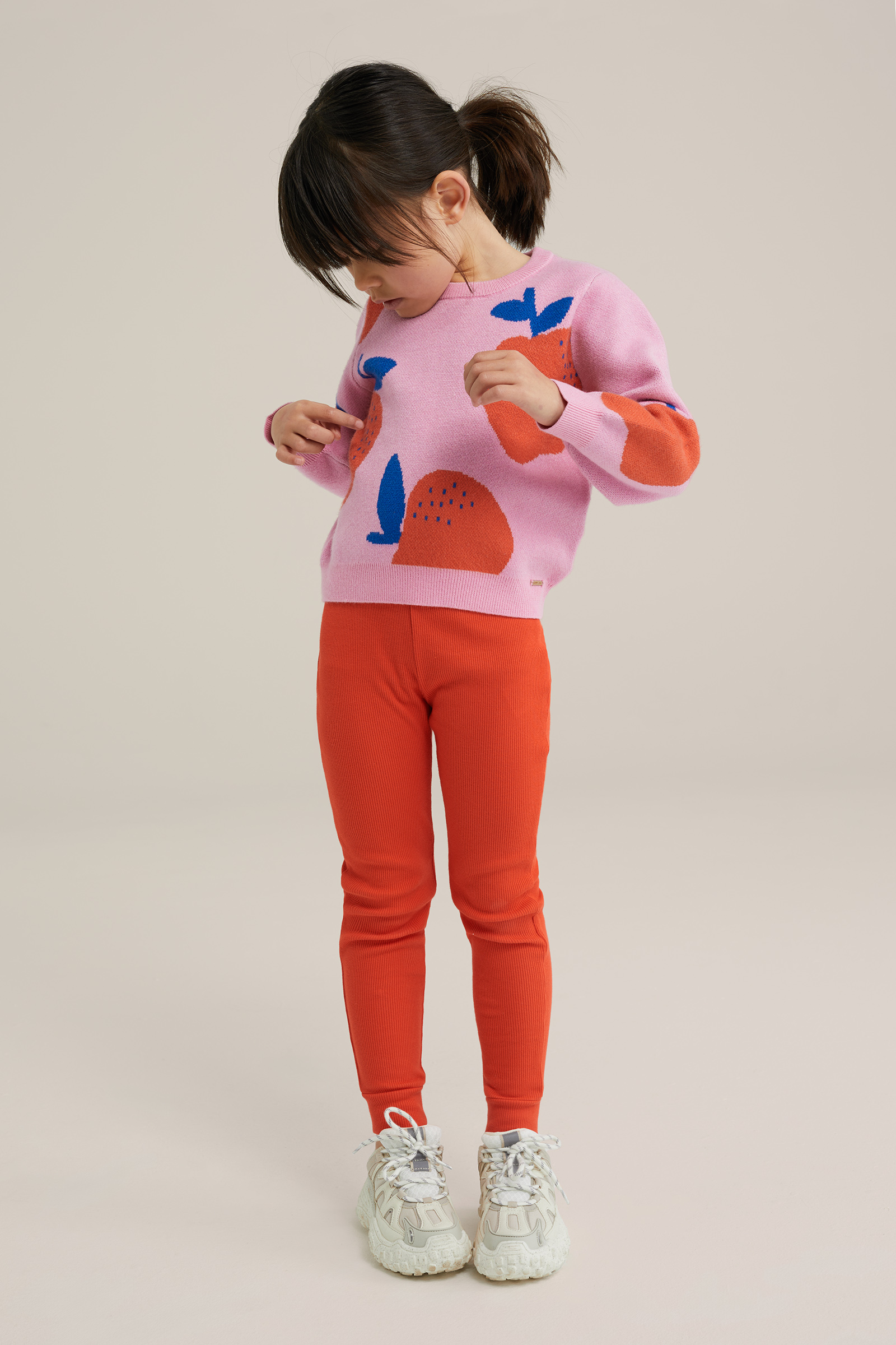 Meisje trui met dessin WE Fashion Roze