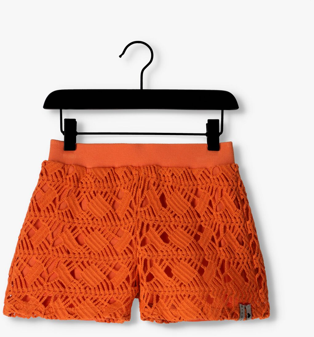 LOOXS oranje looxs shorts open lace shorts