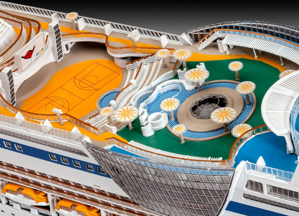 REVELL 05230   Modellbausatz Cruiser Ship AIDAblu, AIDAsol, AIDAmar, AIDAstella 1:400, ab 12 Jahre