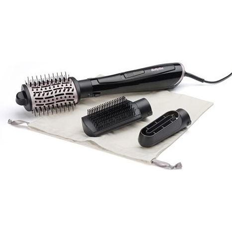 Brosse coiffante Babyliss BaByliss - AS128E - Brosse soufflante NOIR-ROSE