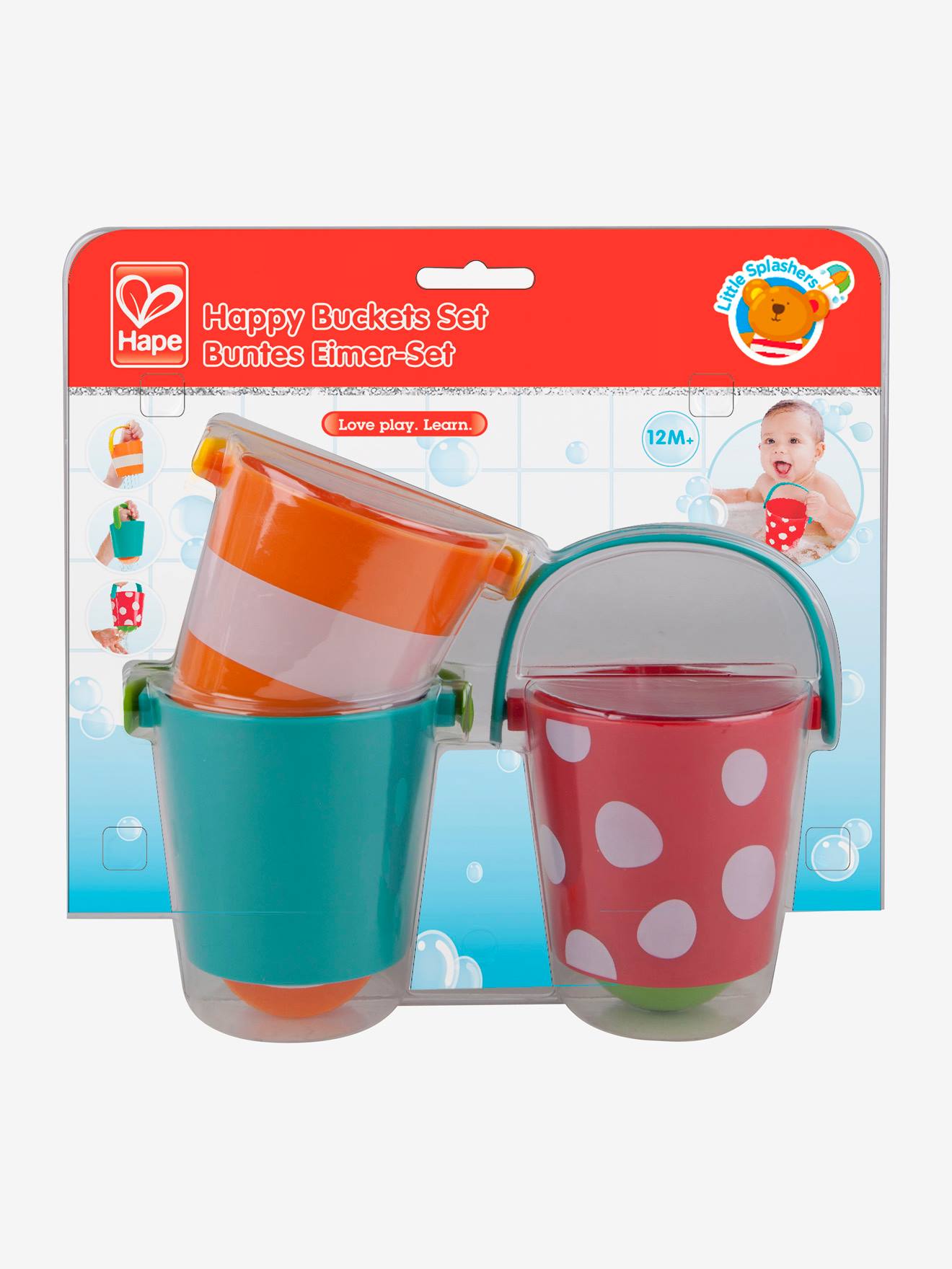 Conjunto de cubos de banheiro multicolorido HAPE