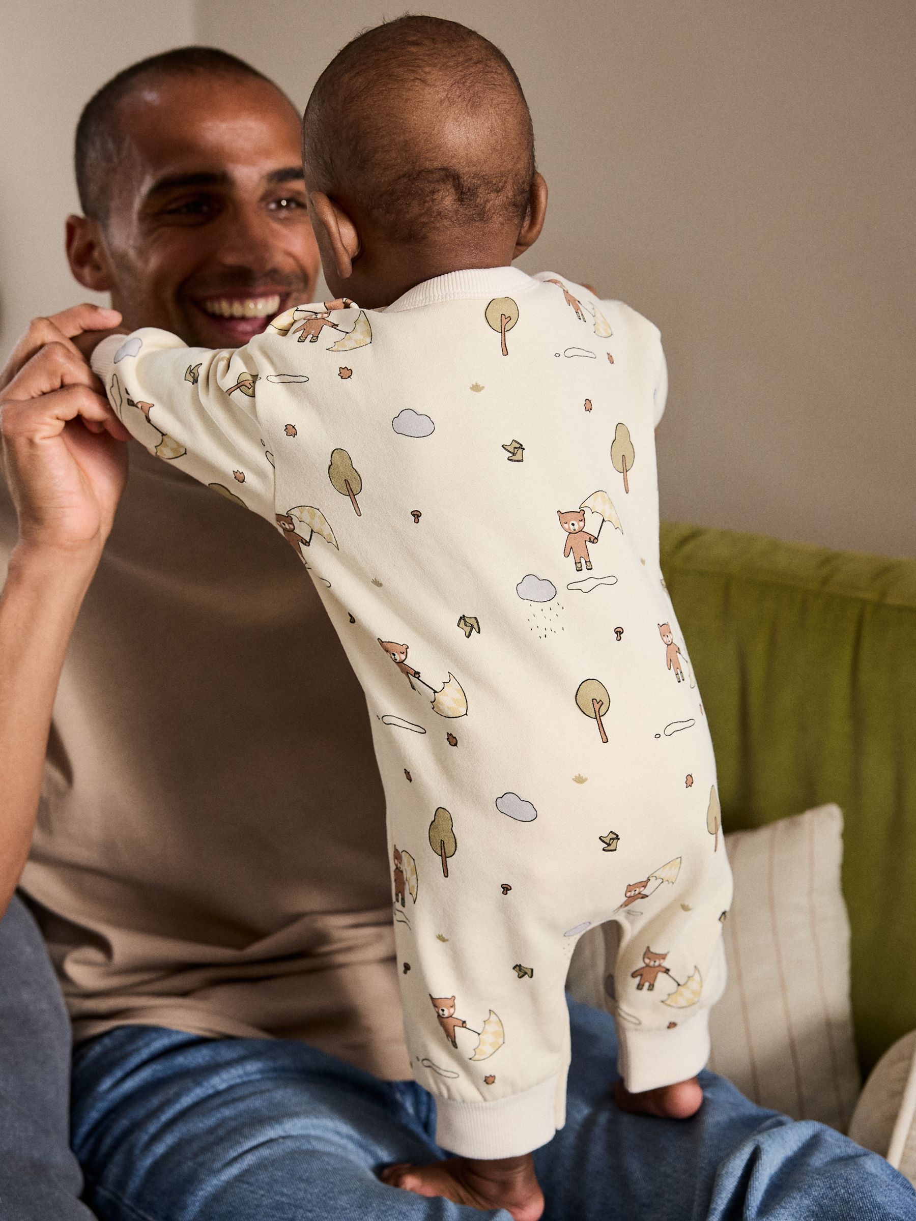 Eru met berenprint - Baby joggingromper (0mnd-3jr)