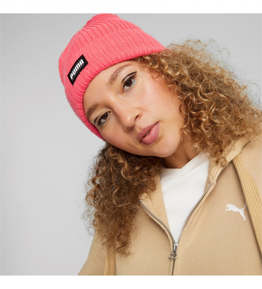 Gorro Puma com punho canelado clássico rosa