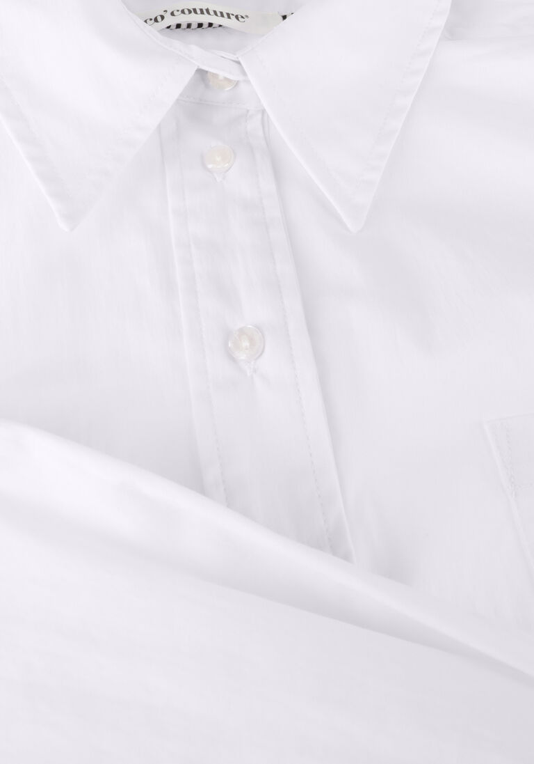 CO\\'COUTURE witte co'couture blouse cotton crisp cropped shirt