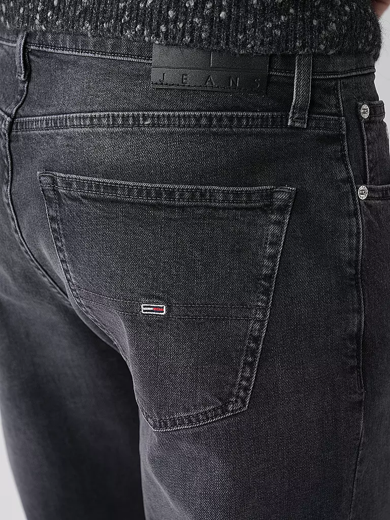 TOMMY JEANS Jeans Regular Straight  schwarz