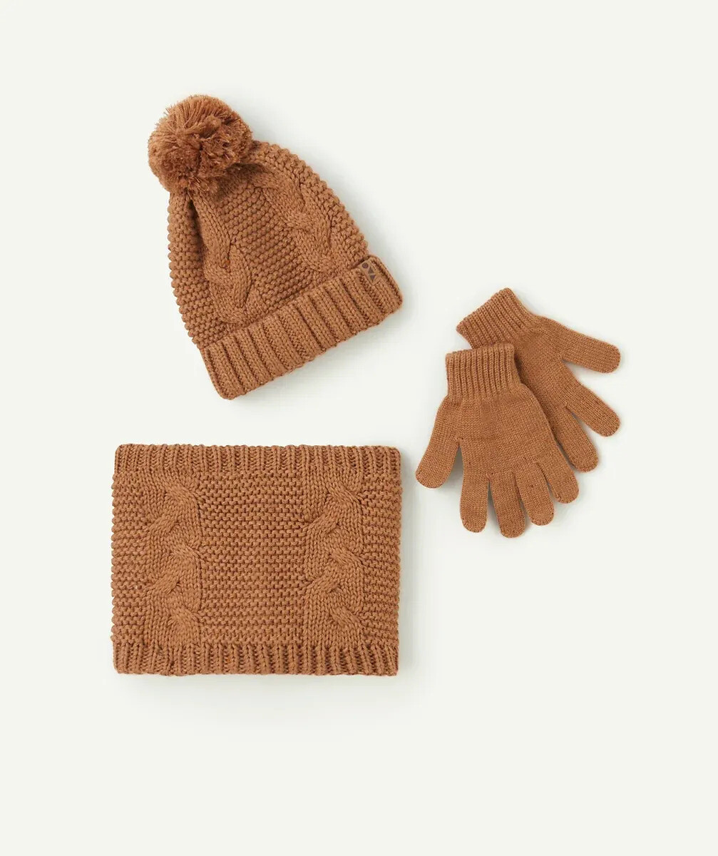 TAPE A L'OEIL<br>Conjunto de 3 peças: gorro + luvas + cachecol