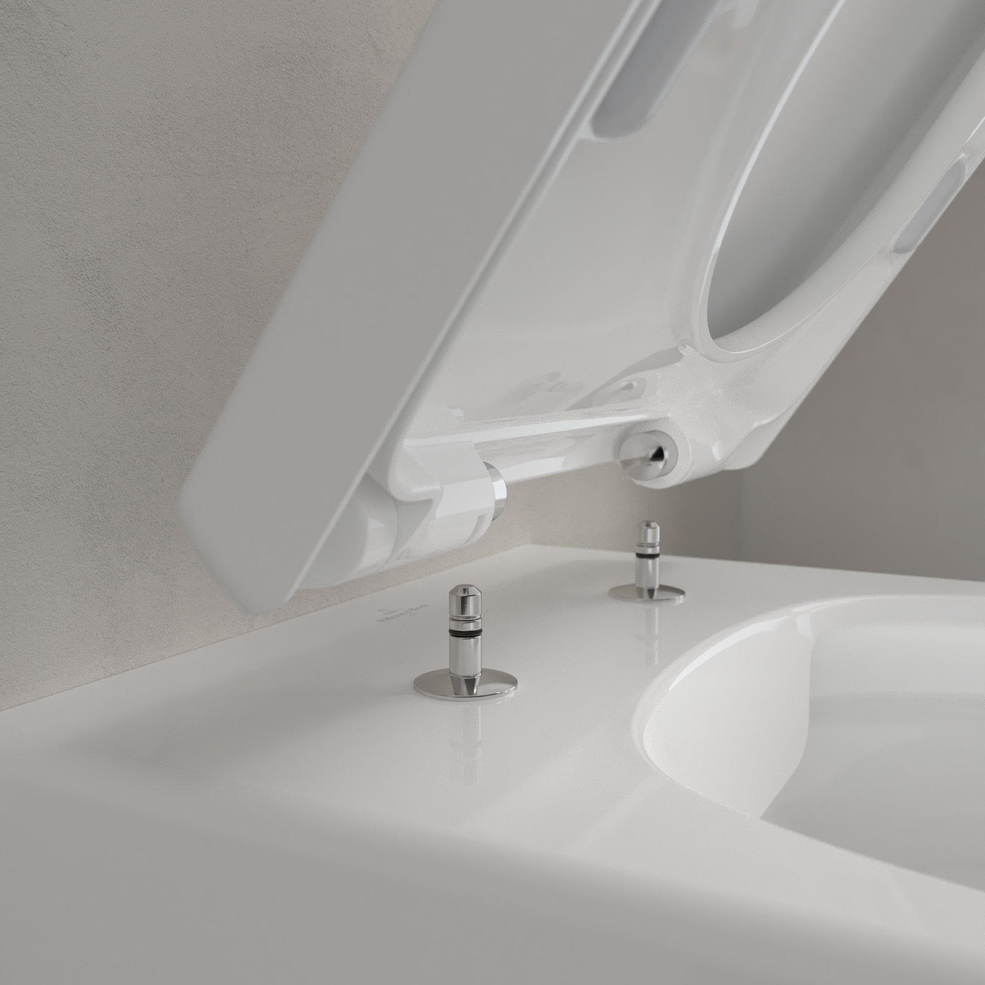 Villeroy & Boch Avento randloos toilet met softclose zitting wit glans