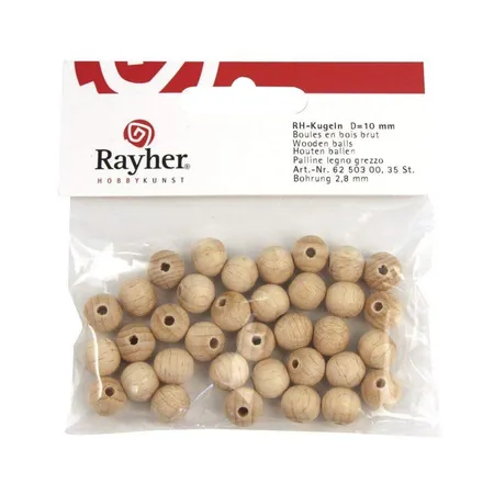 Rayher Rohholz-Kugeln, 10mm