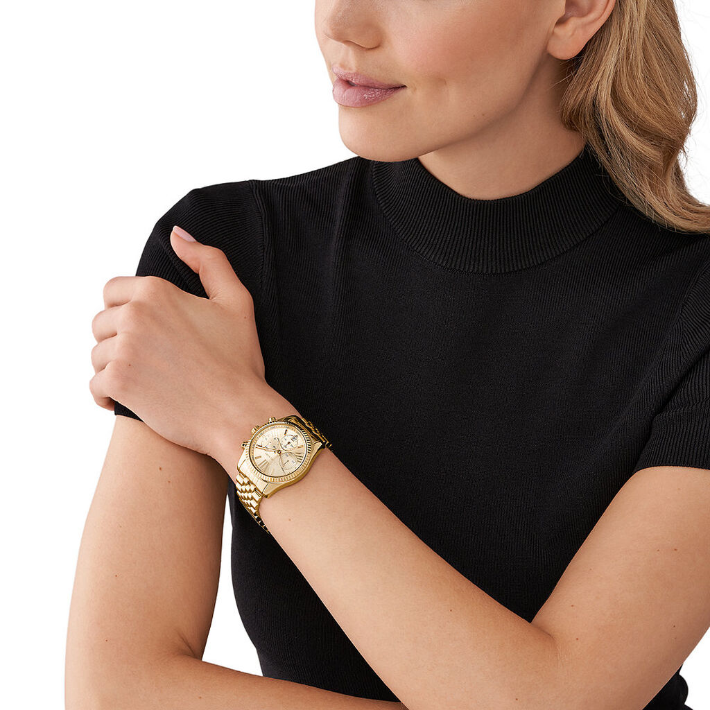 Montre Michael Kors Lexington Doré