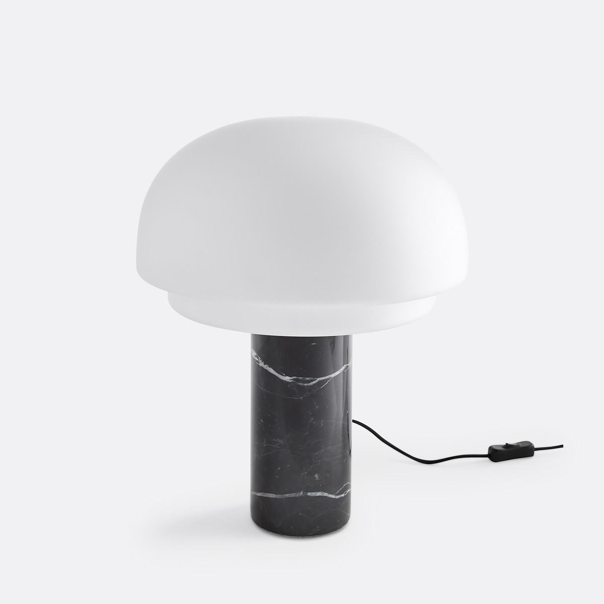 LA REDOUTE INTERIEURS<br>Luminária em formato de cogumelo em opala e mármore H43.1 Agathilda