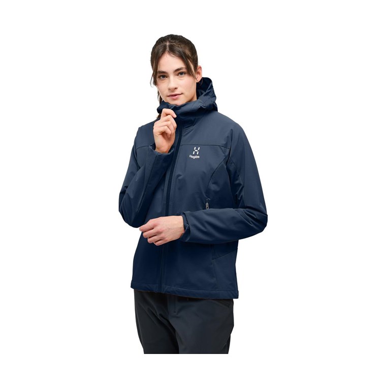 Haglöfs Move Softshell Hood Women Tarn Blue