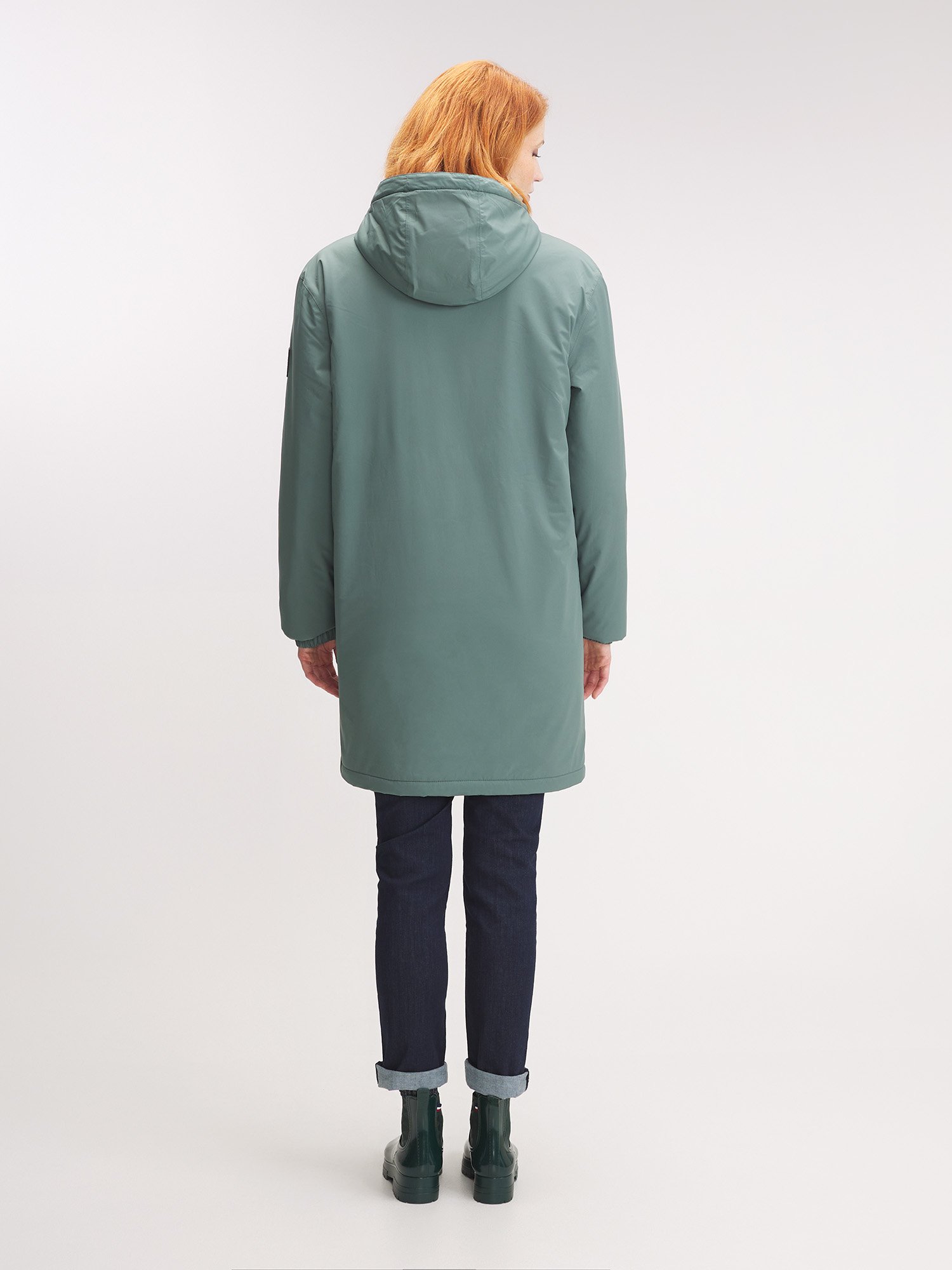 Veste Mixte  Longue Chaude et Imperméable Vert