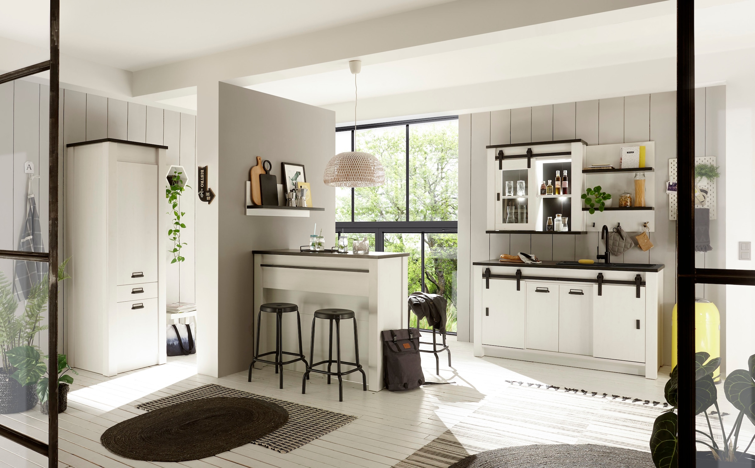 Home affaire Unterschrank »Sherwood« mit Handtuchhalter aus Metall, Höhe 106 cm