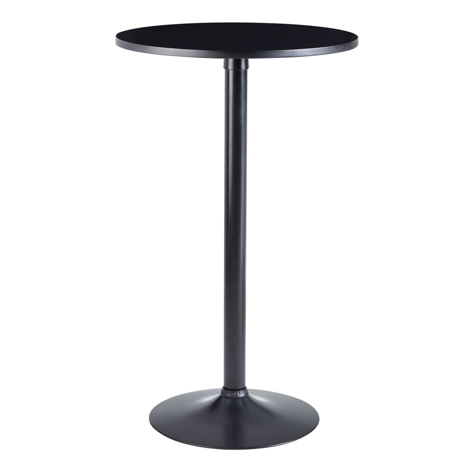 Bartisch - schwarz - Metall - 60 cm