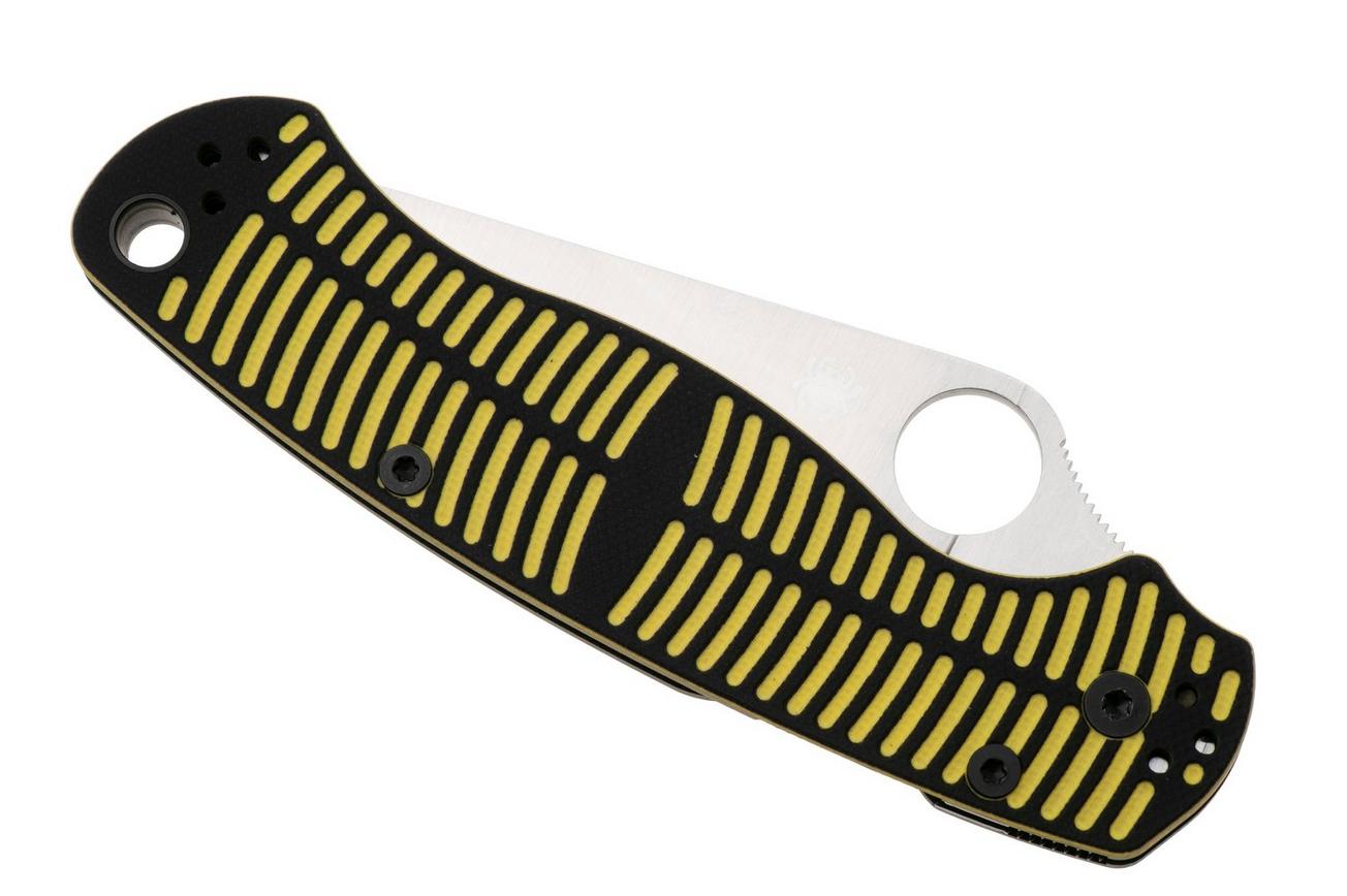 Spyderco Paramilitary 2 Salt CPM MagnaCut C81GBKYLMCP2 Yellow Black G10 zakmes