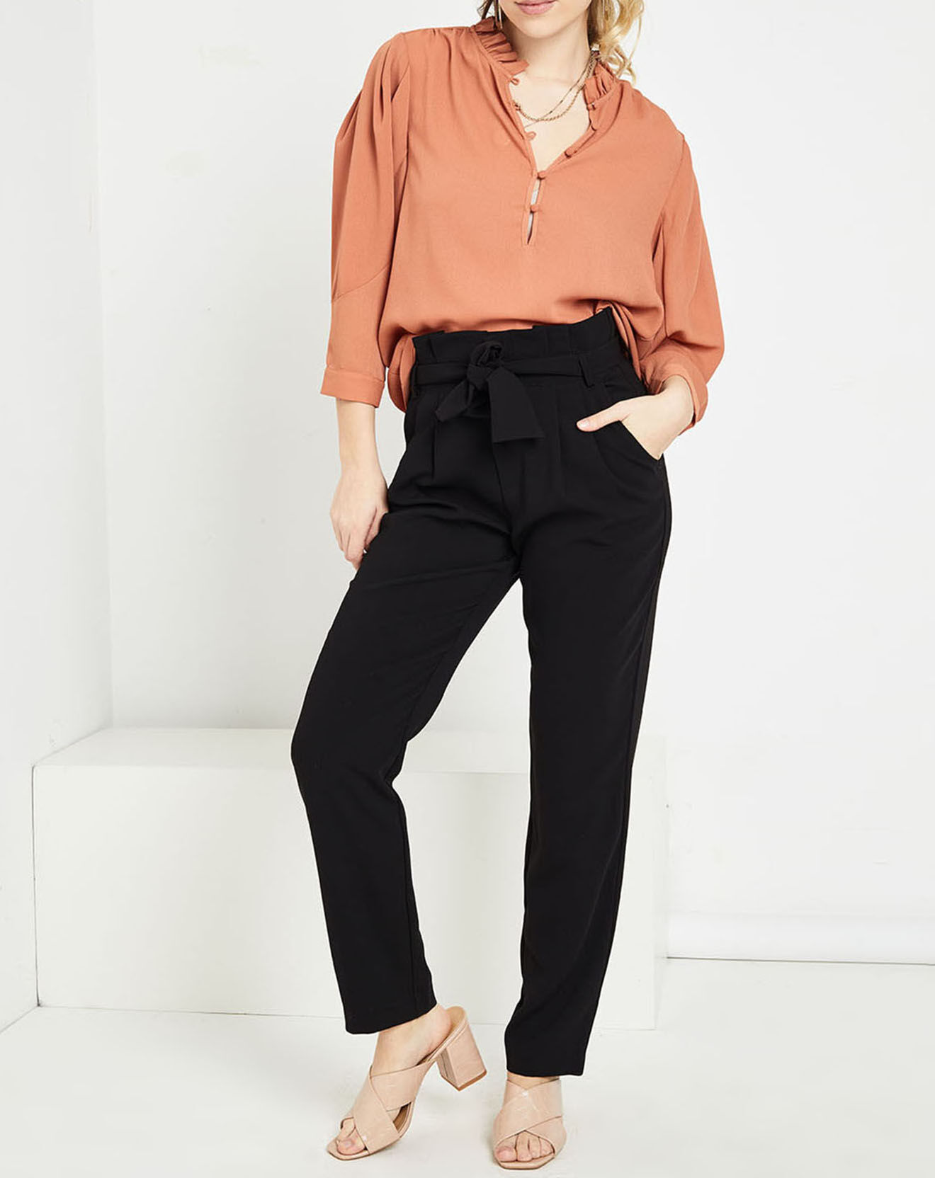 See u Soon Blouse Aurélie brique