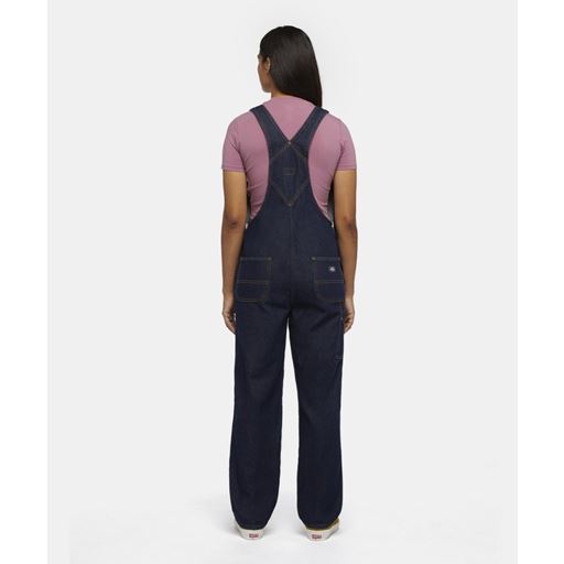 Dickies Denim Classic Overalls, Rinsed, L