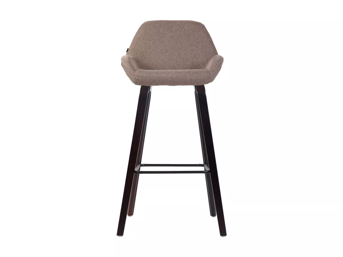 Tabouret de bar - Tissu & Bois - Taupe - Newnan