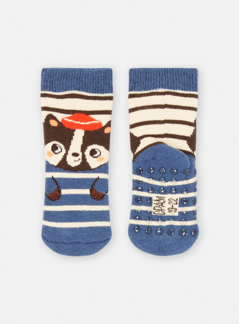 Chaussettes à rayures marron pour bébé garçon