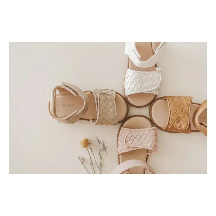 Consciously Baby Sandales Tissées Woven Cuir | Ecru