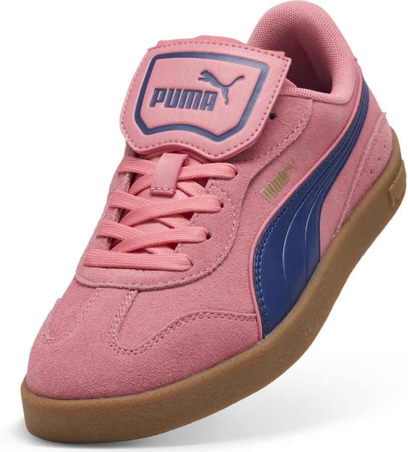 Puma Club Azura SD suèdelook sneakers roze kobaltblauw